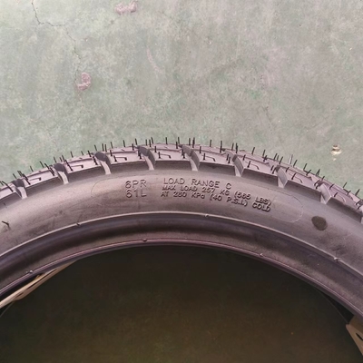 100/90-17 17 pulgadas neumático de motocicleta sin tubo con contenido de caucho y 6pr/8pr Ply Rating