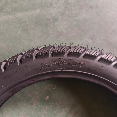 neumático de motocicleta neumático para motocicleta 3.00-17 materia prima caucho natural de acero nylon