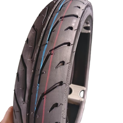 80/90-14 neumático de moto sin tubo con certificado y caucho natural de color negro