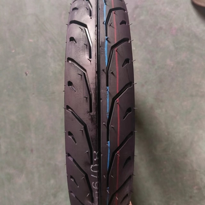 80/90-14 neumático de moto sin tubo con certificado y caucho natural de color negro