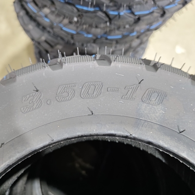 6pr/8pr Negro 3.50-10 neumático de motocicleta con una ISO9001 CCC DOT E-MARK dentro de su presupuesto