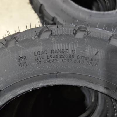 6pr/8pr Negro 3.50-10 neumático de motocicleta con una ISO9001 CCC DOT E-MARK dentro de su presupuesto