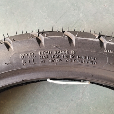 Venta neumático de motocicleta neumático 90/90-18 con 6pr/8pr Ply Rating caucho natural