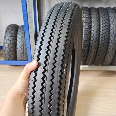 Sawtooth Vintage Pneumático de motocicleta Pneumático 5.00-16 4.50-18 con caucho natural en Qingdao