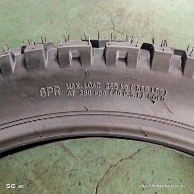 Neumático de motocicleta negro TT neumático 3.50-18 del mercado de Qingdao
