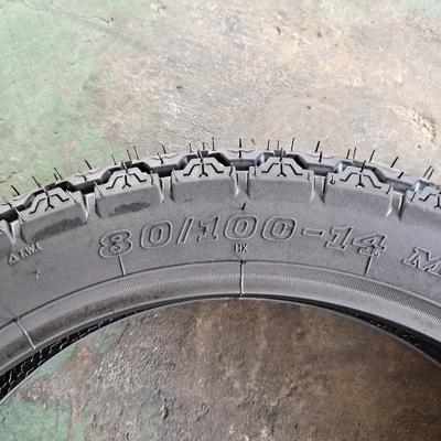 80/100-14 14 pulgadas neumático de motocicleta sin tubo hecho de caucho natural y aceptable OEM