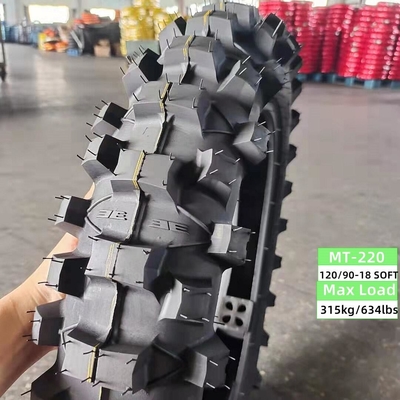 6PR/8PR Pneumático para motocicleta 120/90-18 120/100-18 con presión de aire de 280kpa