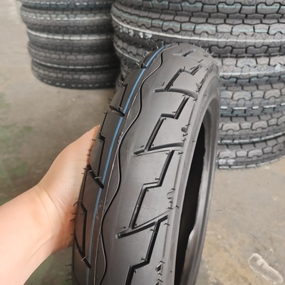 Pneumático de motocicleta sin tubo 3.50-10 3.00-10 con materia prima natural de caucho acero nylon