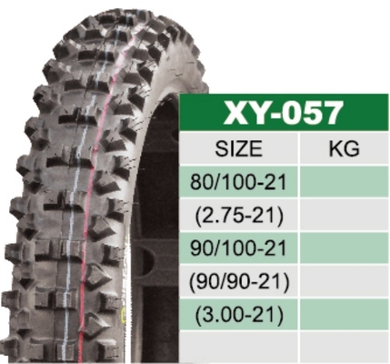 110/90-19 y 80/100-21 neumáticos para motocicletas fuera de carretera para el transporte del puerto de Qingdao