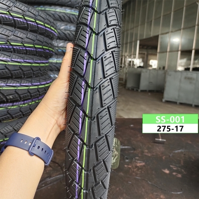 Pneus sin tubo para motocicletas 17/2.75 2.75-17 275 17 Contenido de caucho 35%-45% Pneus de patrón