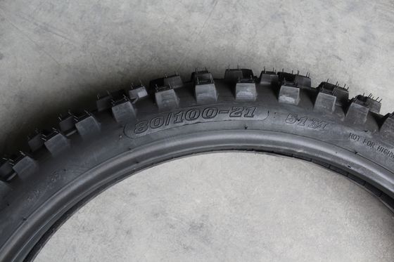 6PR/8PR Ply Rate 80/100-21 neumáticos de carreras para todo terreno 35%-45% Contenido de caucho para bicicletas de tierra