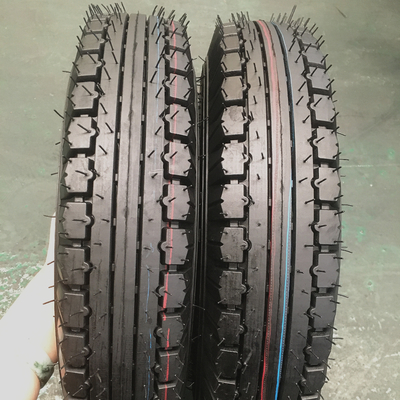 Diseño de neumáticos de tubo neumático radial de motocicleta patrón MRF 4.00-8 para tres ruedas