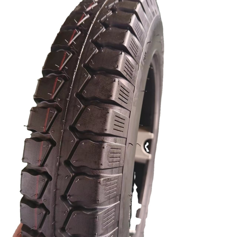 Pneumático de motocicleta 4.00-12 para reemplazo/reparación hecho de material natural de caucho, acero y nylon