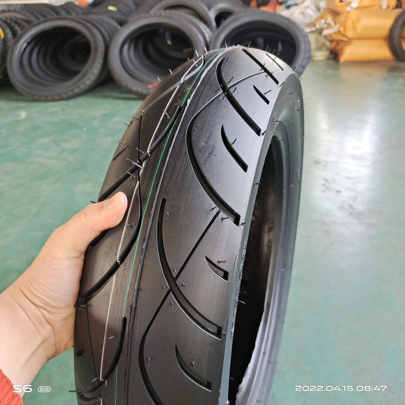 110/90-13 neumático de motocicleta neumático de nylon negro con clasificación 6pr/8pr