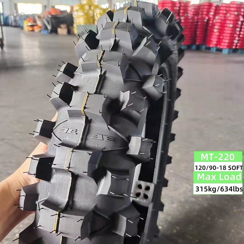 6PR/8PR Pneumático para motocicleta 120/90-18 120/100-18 con presión de aire de 280kpa