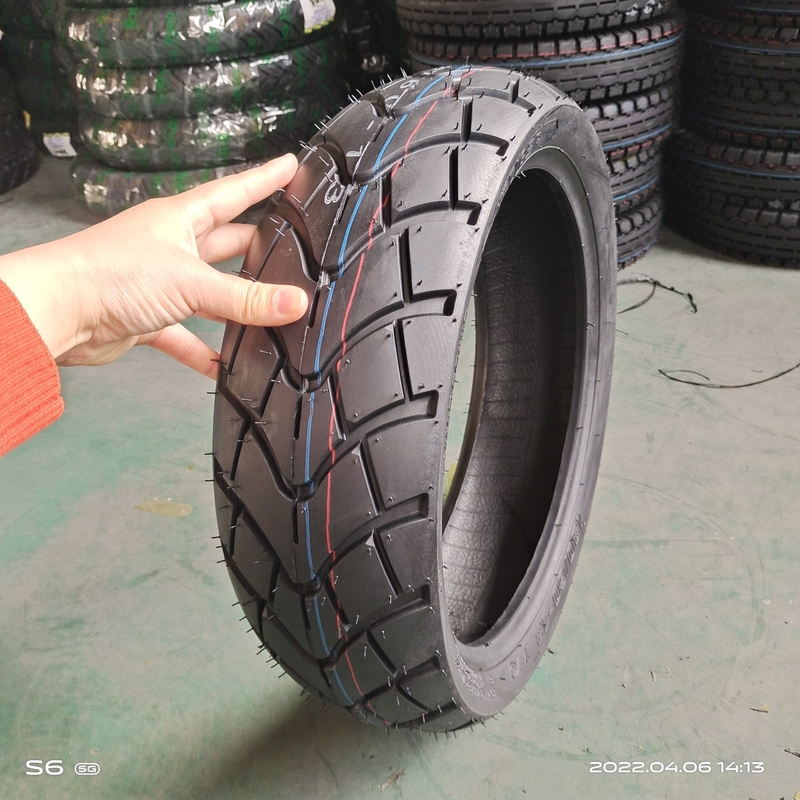 130/60-13 TL neumático sin tubo de caucho para motocicletas con carcasa y contenido de caucho del 35% al 55%