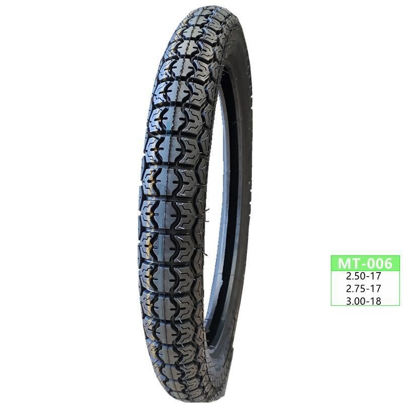 300-17 300-18 2.3/2.6KG Contenido de caucho 35%-55% neumático de motocicleta para el mercado de América del Sur