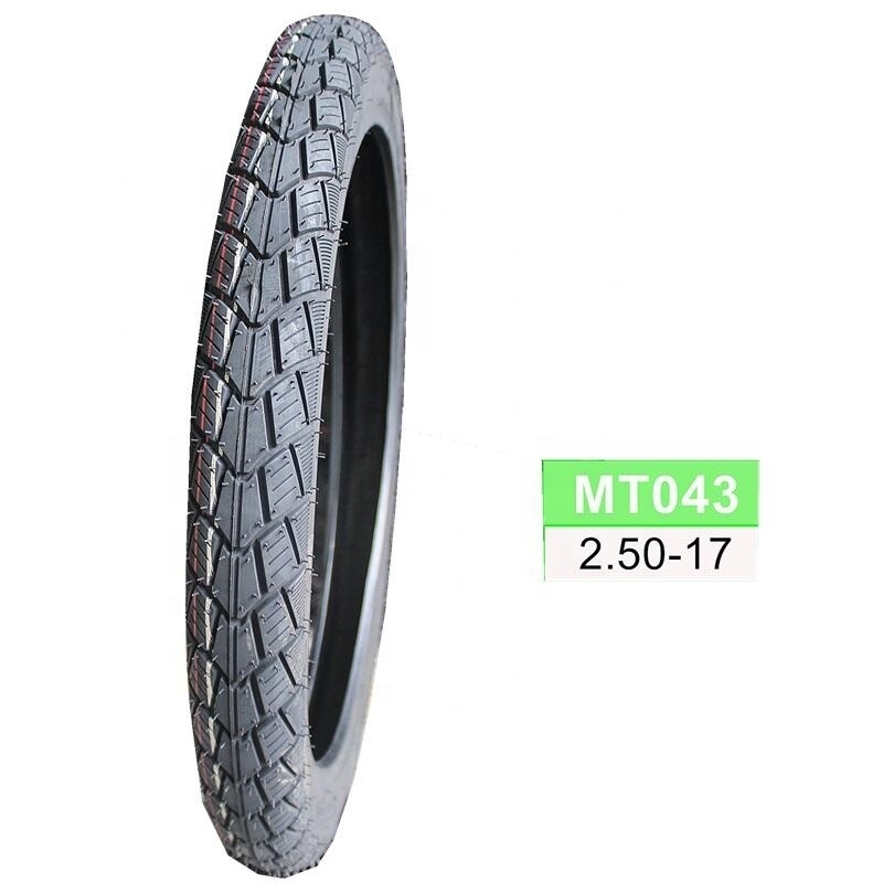 6PR/8PR neumático de motocicleta sin tubo 250x17 250 17 250-17 con 35%-55% de contenido de caucho