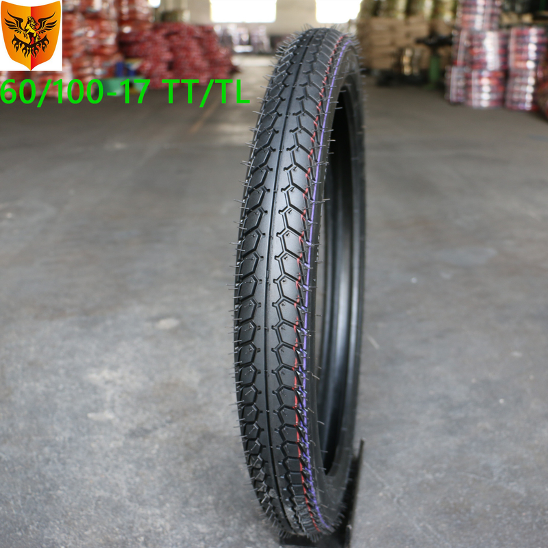6 PR Ply Rating Peso pesado 60/100-17 neumático de motocicleta para su motocicleta