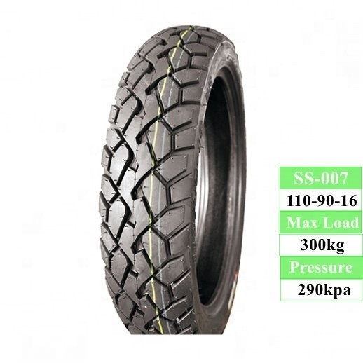 350 kg Capacidad de carga 110/90-16 110/90/16 neumáticos sin tubo para motocicletas para uso fuera de carretera