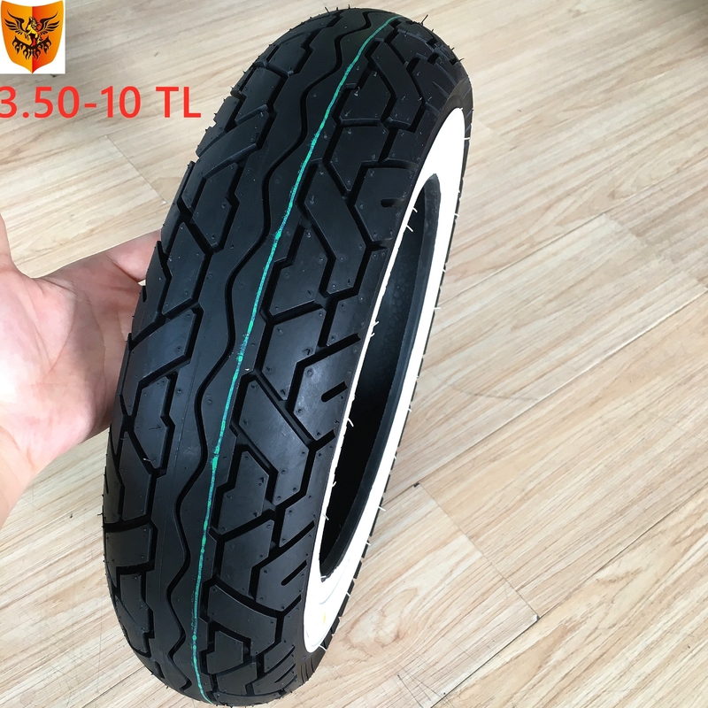 Carga en el puerto de Qingdao 350-10 neumático de scooter eléctrico para motocicleta neumático sin tubo de 10 pulgadas