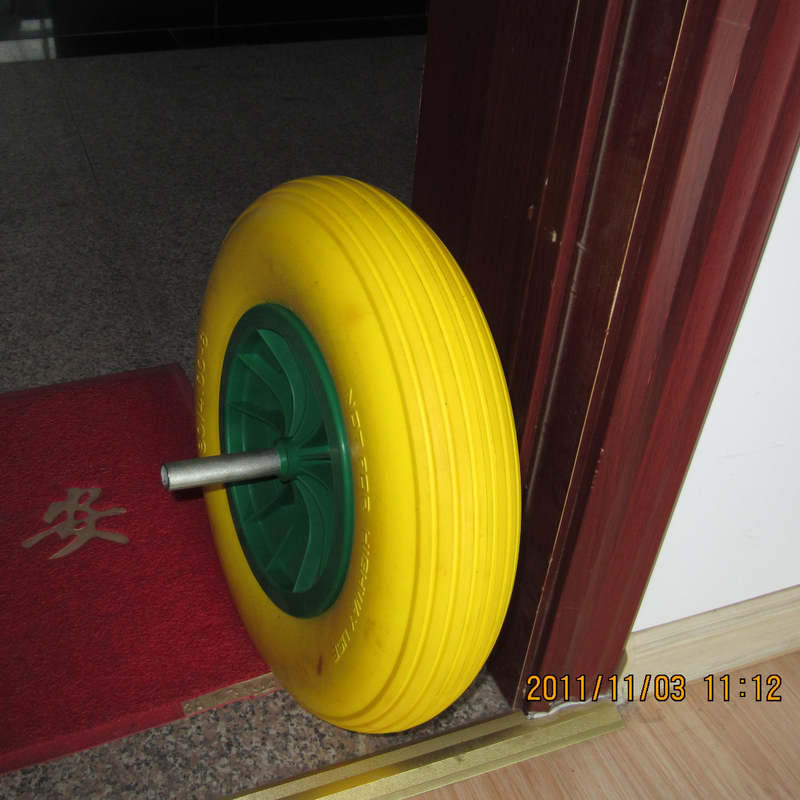 3.50-8 4.00-18 Ruedas de espuma de PU para carretillas Disponible OEM y soporte en línea
